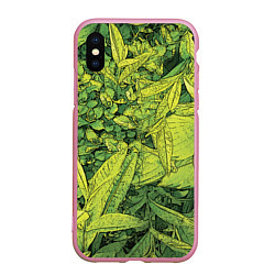 Чехол iPhone XS Max матовый Растительная жизнь - Хоста