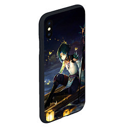 Чехол iPhone XS Max матовый Сяо Xiao Genshin Impact, цвет: 3D-черный — фото 2
