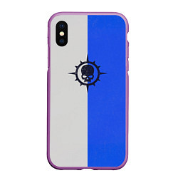 Чехол iPhone XS Max матовый Новамарины цвет ордена, цвет: 3D-фиолетовый