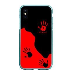 Чехол iPhone XS Max матовый WE KNOW RED LOGO, цвет: 3D-мятный