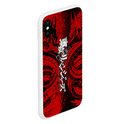 Чехол iPhone XS Max матовый TOKYO REVENGERS BLACK RED DRAGON, цвет: 3D-белый — фото 2