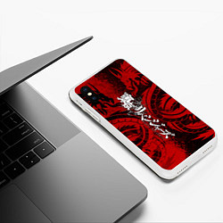 Чехол iPhone XS Max матовый TOKYO REVENGERS BLACK RED DRAGON, цвет: 3D-белый — фото 2