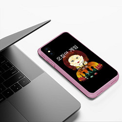 Чехол iPhone XS Max матовый КРАСНЫЙ СВЕТ, ЗЕЛЁНЫЙ СВЕТ ИГРА В КАЛЬМАРА, цвет: 3D-розовый — фото 2