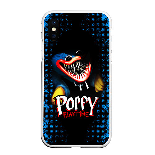 Чехол iPhone XS Max матовый Poppy Playtime / 3D-Белый – фото 1