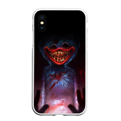 Чехол iPhone XS Max матовый Poppy Playtime: Monster / 3D-Белый – фото 1