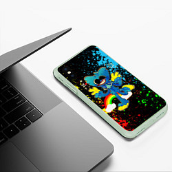 Чехол iPhone XS Max матовый Poppy Playtime, цвет: 3D-салатовый — фото 2