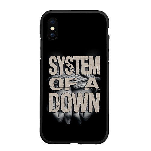 Чехол iPhone XS Max матовый System of a Down / 3D-Черный – фото 1