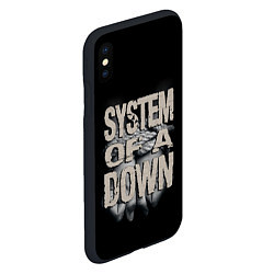 Чехол iPhone XS Max матовый System of a Down, цвет: 3D-черный — фото 2