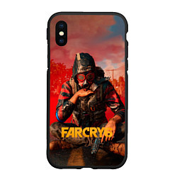Чехол iPhone XS Max матовый Far Cry 6 - Повстанец, цвет: 3D-черный