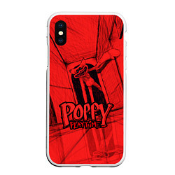 Чехол iPhone XS Max матовый Poppy Playtime: Red Room