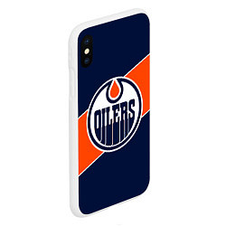 Чехол iPhone XS Max матовый Эдмонтон Ойлерз Edmonton Oilers NHL, цвет: 3D-белый — фото 2