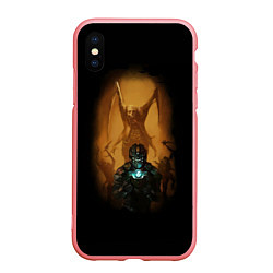 Чехол iPhone XS Max матовый Necromorph, цвет: 3D-баблгам