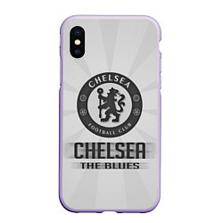 Чехол iPhone XS Max матовый Chelsea FC Graphite Theme