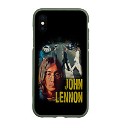 Чехол iPhone XS Max матовый The Beatles John Lennon