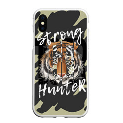 Чехол iPhone XS Max матовый Strong tiger