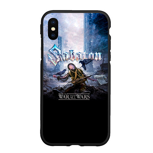 Чехол iPhone XS Max матовый The War to End All Wars - Sabaton / 3D-Черный – фото 1