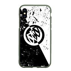 Чехол iPhone XS Max матовый Buick Black and White Grunge