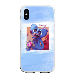 Чехол iPhone XS Max матовый POPPY PLAYTIME: HEART, цвет: 3D-белый