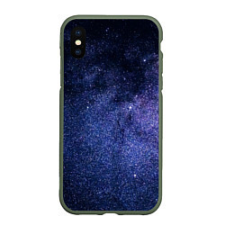 Чехол iPhone XS Max матовый Night sky, цвет: 3D-темно-зеленый