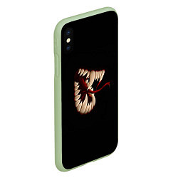 Чехол iPhone XS Max матовый Темнота внутри, цвет: 3D-салатовый — фото 2