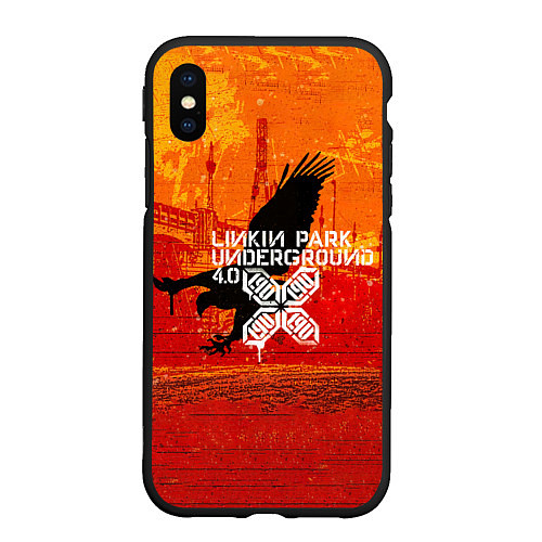 Чехол iPhone XS Max матовый Linkin Park - Underground 4 0 / 3D-Черный – фото 1