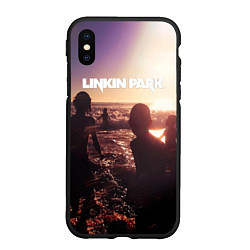 Чехол iPhone XS Max матовый Linkin Park - One More Light, цвет: 3D-черный