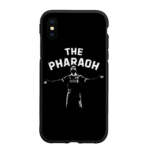 Чехол iPhone XS Max матовый Мо Салах Фараон / 3D-Черный – фото 1