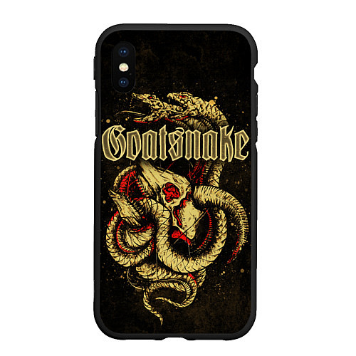 Чехол iPhone XS Max матовый Goatsnake, Flower of Disease / 3D-Черный – фото 1