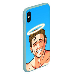 Чехол iPhone XS Max матовый BILLY HERRINGTON, цвет: 3D-мятный — фото 2