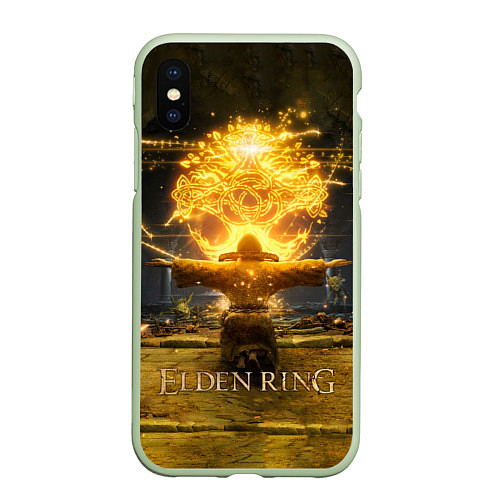 Чехол iPhone XS Max матовый Elden Ring - Маг / 3D-Салатовый – фото 1