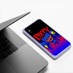 Чехол iPhone XS Max матовый POPPY PLAYTIME ПОППИ ПЛЕЙТАЙМ ХАГГИ ВАГГИ FIRE, цвет: 3D-светло-сиреневый — фото 2