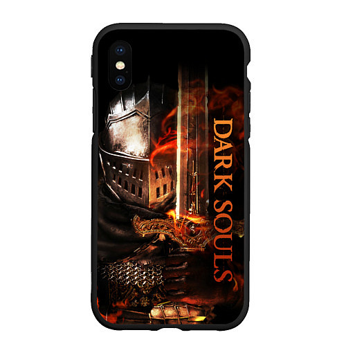 Чехол iPhone XS Max матовый Dark Souls - The Ashen One / 3D-Черный – фото 1