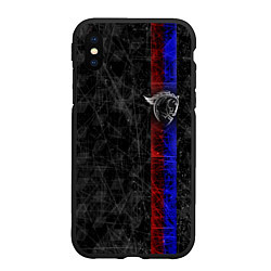 Чехол iPhone XS Max матовый ЦСКА Москва black theme