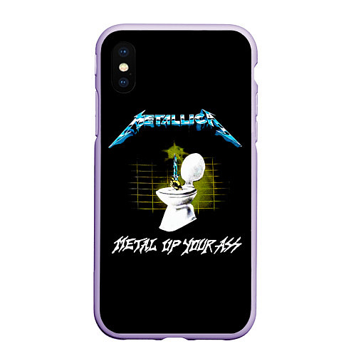 Чехол iPhone XS Max матовый Kill Em All - Metallica / 3D-Светло-сиреневый – фото 1