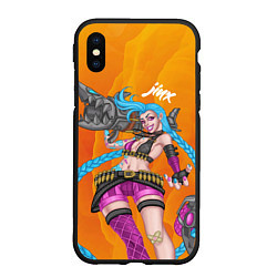 Чехол iPhone XS Max матовый Реактивная Jinx