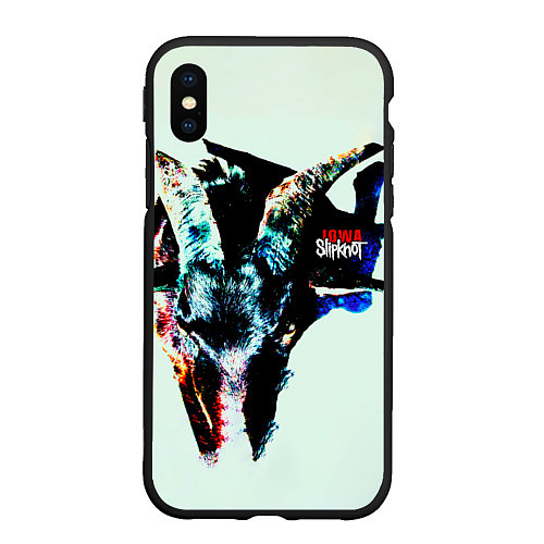 Чехол iPhone XS Max матовый Iowa - Slipknot / 3D-Черный – фото 1