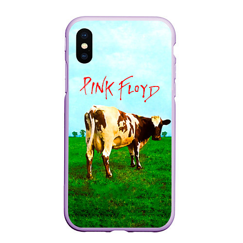 Чехол iPhone XS Max матовый Atom Heart Mother - Pink Floyd / 3D-Сиреневый – фото 1