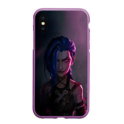 Чехол iPhone XS Max матовый Evil Jinx, цвет: 3D-фиолетовый