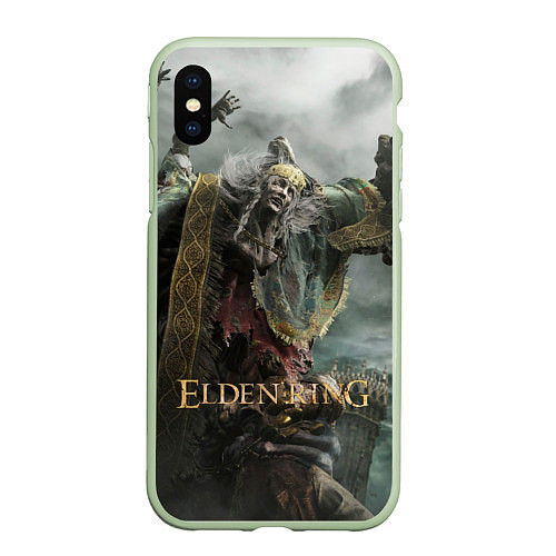 Чехол iPhone XS Max матовый Elden Ring - Ведьма / 3D-Салатовый – фото 1