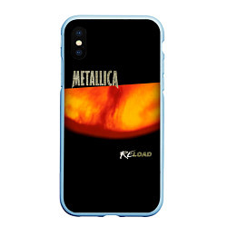 Чехол iPhone XS Max матовый Metallica ReLoad, цвет: 3D-голубой