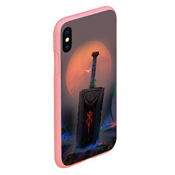 Чехол iPhone XS Max матовый БЕРСЕРК МЕЧ С КЛЕЙМОМ, цвет: 3D-баблгам — фото 2