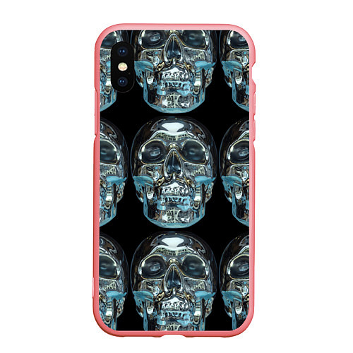 Чехол iPhone XS Max матовый Skulls pattern 2028 / 3D-Баблгам – фото 1