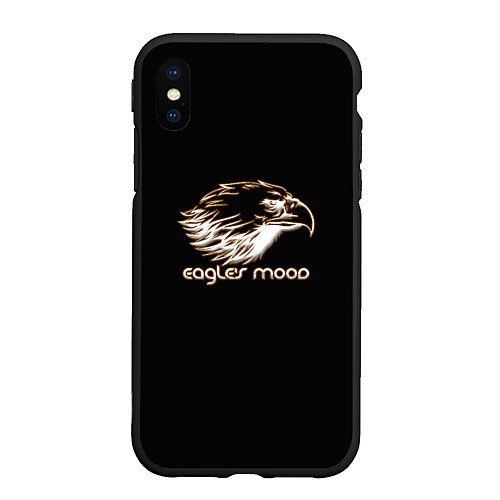 Чехол iPhone XS Max матовый Eagles mood / 3D-Черный – фото 1