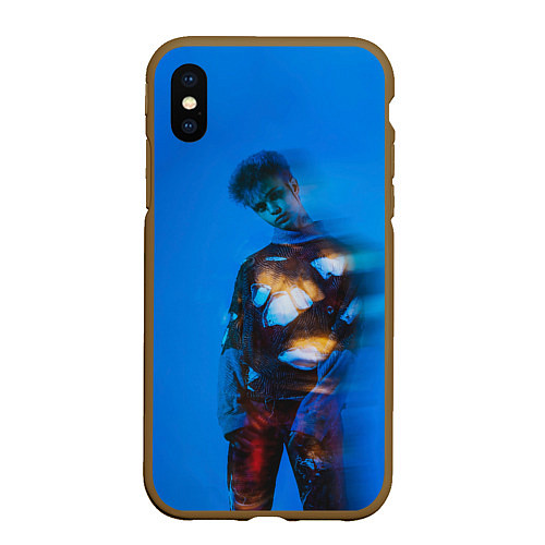 Чехол iPhone XS Max матовый Модный GONE Fludd / 3D-Коричневый – фото 1