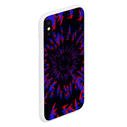 Чехол iPhone XS Max матовый Абстракция Стай, цвет: 3D-белый — фото 2