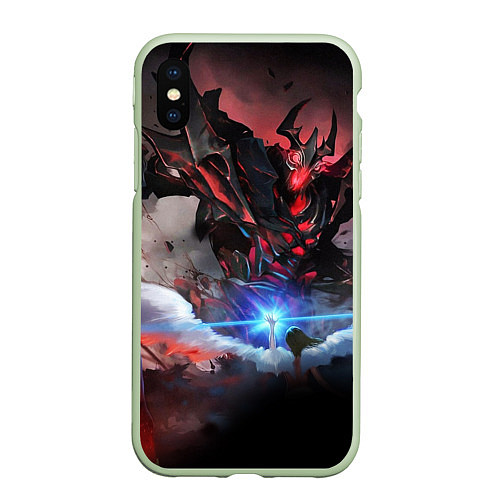 Чехол iPhone XS Max матовый DOTA ТЕНЬ, SHADOW FIEND / 3D-Салатовый – фото 1