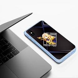 Чехол iPhone XS Max матовый Мастера меча онлайн, Алиса Цуберг, цвет: 3D-голубой — фото 2