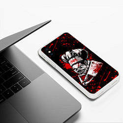 Чехол iPhone XS Max матовый DOTA 2 PUDGE, БРЫЗГИ КРАСОК, цвет: 3D-белый — фото 2
