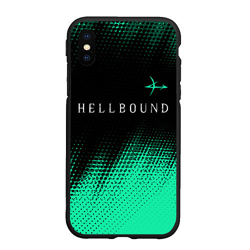 Чехол iPhone XS Max матовый HELLBOUND - ARROWHEADS - Полутона / 3D-Черный – фото 1