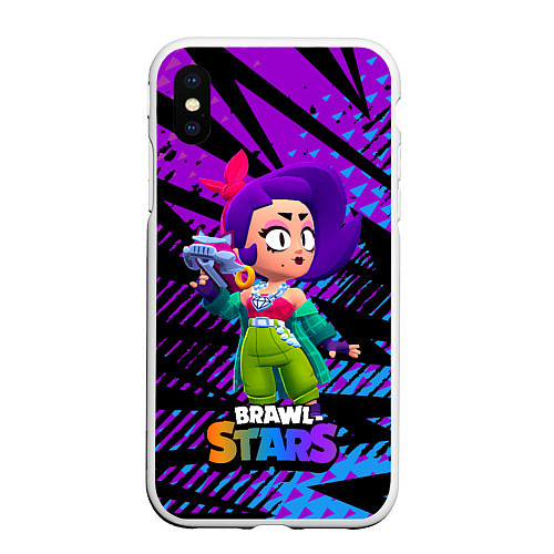 Чехол iPhone XS Max матовый Лола Brawl stars Игра / 3D-Белый – фото 1